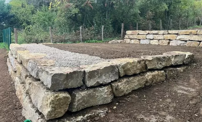 Travaux d'enrochement, Ambérieu-en-Bugey, BOMBOURG TP