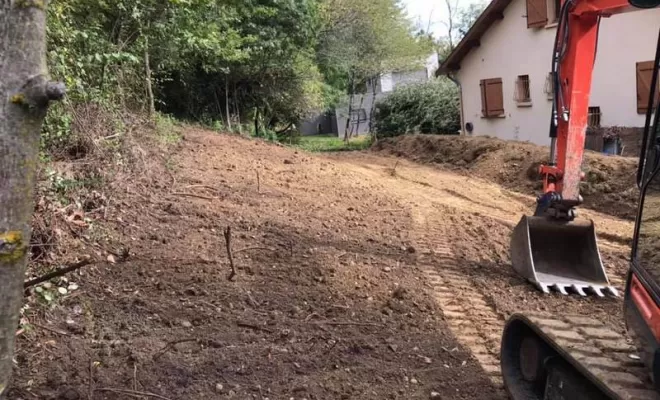 Travaux de terrassement, Ambérieu-en-Bugey, BOMBOURG TP