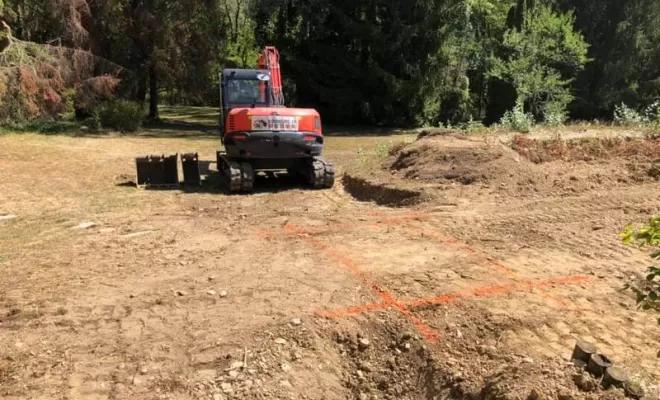 Travaux de terrassement, Ambérieu-en-Bugey, BOMBOURG TP